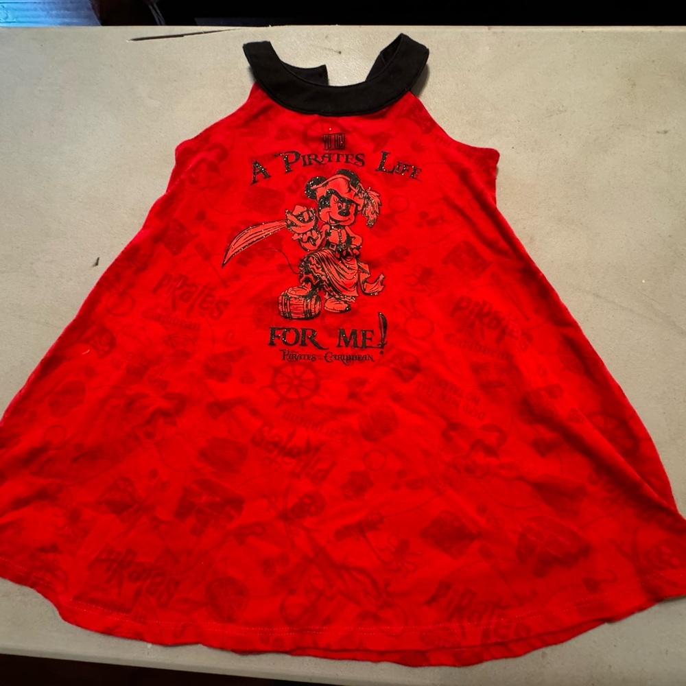 Red Pirates Caribbean Disney Dress